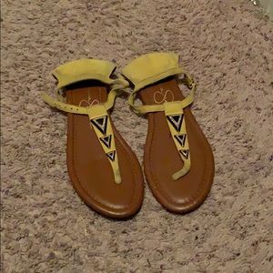 Yellow sandals